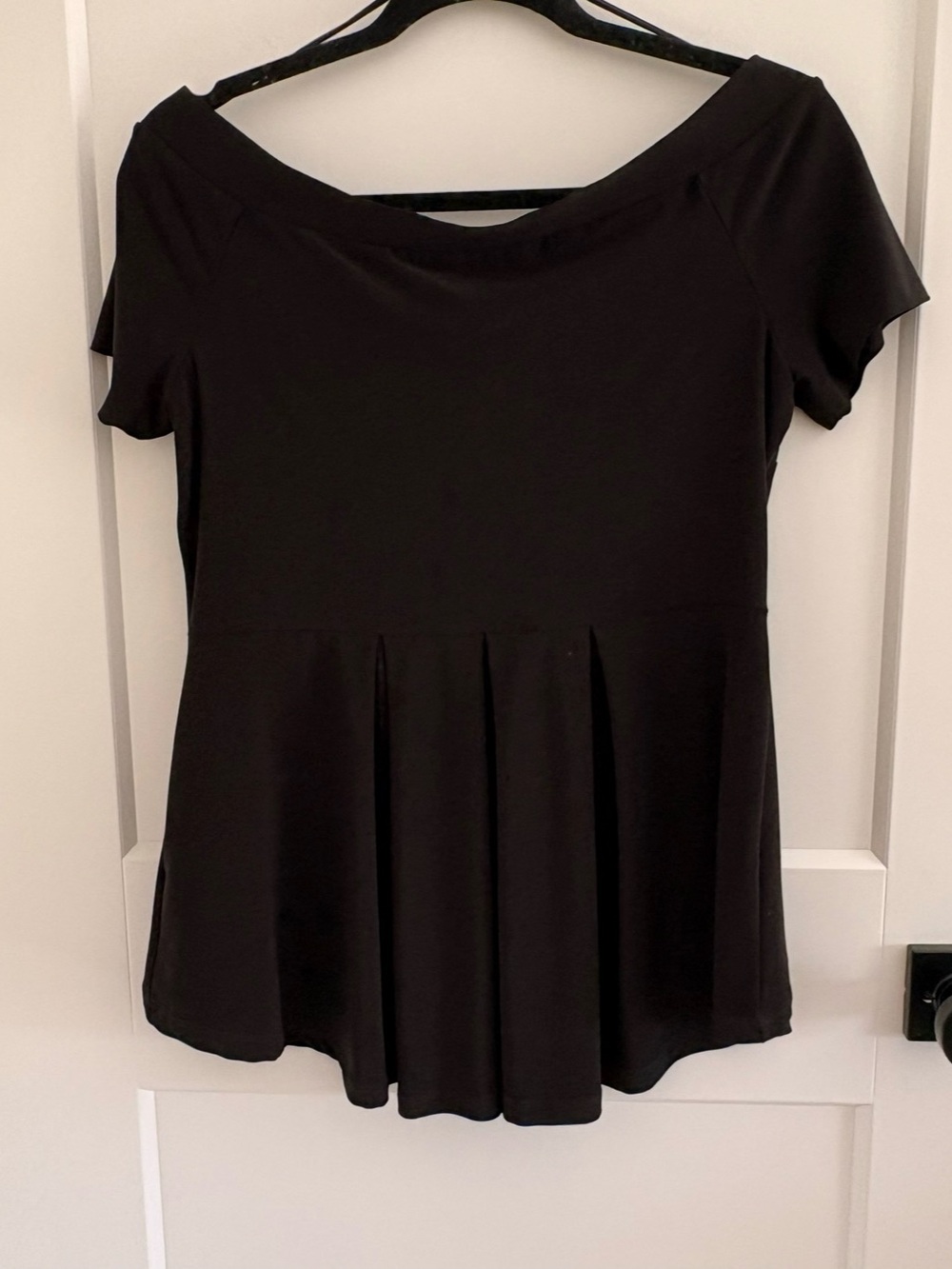 Melanie Lyne Dark Brown Peplum Top – Size P/S - Picture 3 of 8